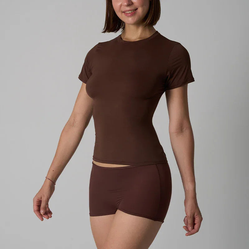 Short Sleeve Suit Breathable High Elasticity Casual Suit for Women eprolo