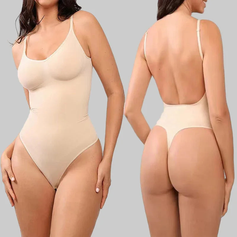 Large size buttocks lifting seamless shapewear, backless thong, jumpsuit, bodysuit eprolo