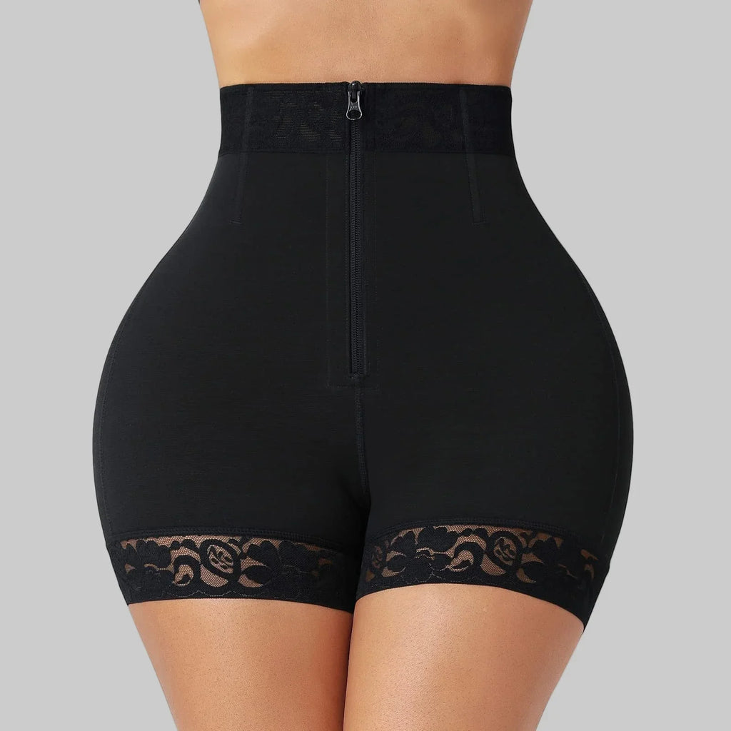Lace waist cinching waist cinching and hip lifting postpartum high waisted shapewear pants eprolo