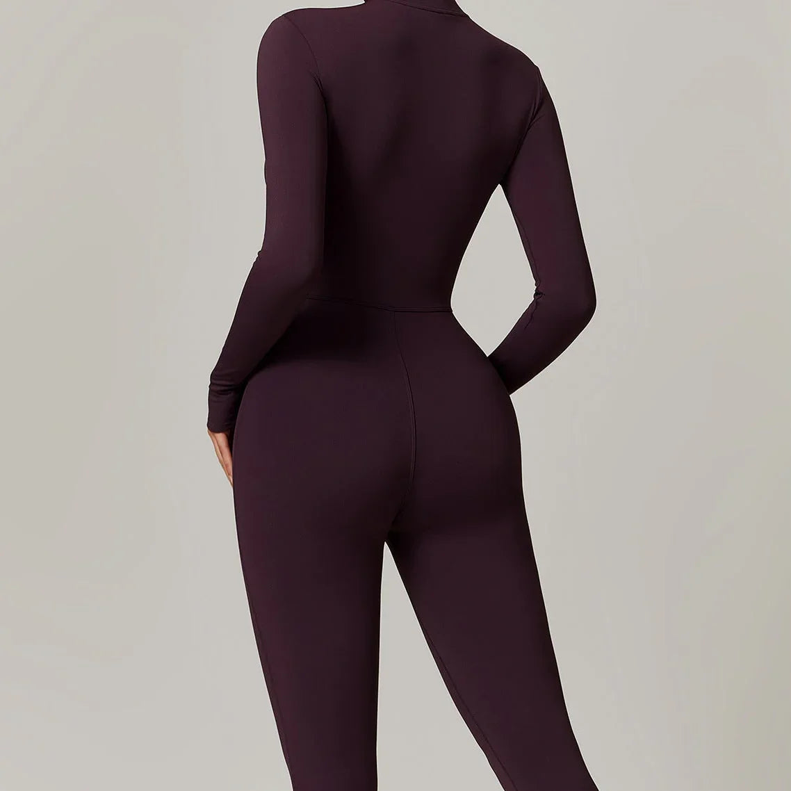 Sculpt Motion Velvet Warm Jumpsuit – Combinaison Chaude zippée ajusté eprolo