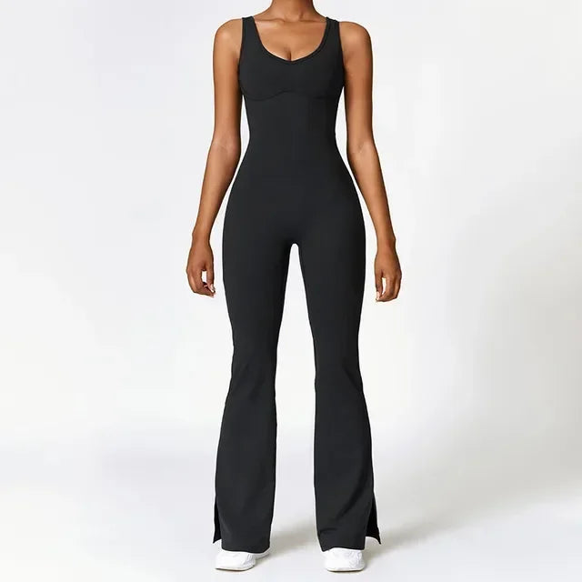 Yoga Jumpsuits Women Flared Pants Rompers Fitness Sets Gym Overalls Clothing Workout Outfits Sport Suits Femme Mono Mujer eprolo