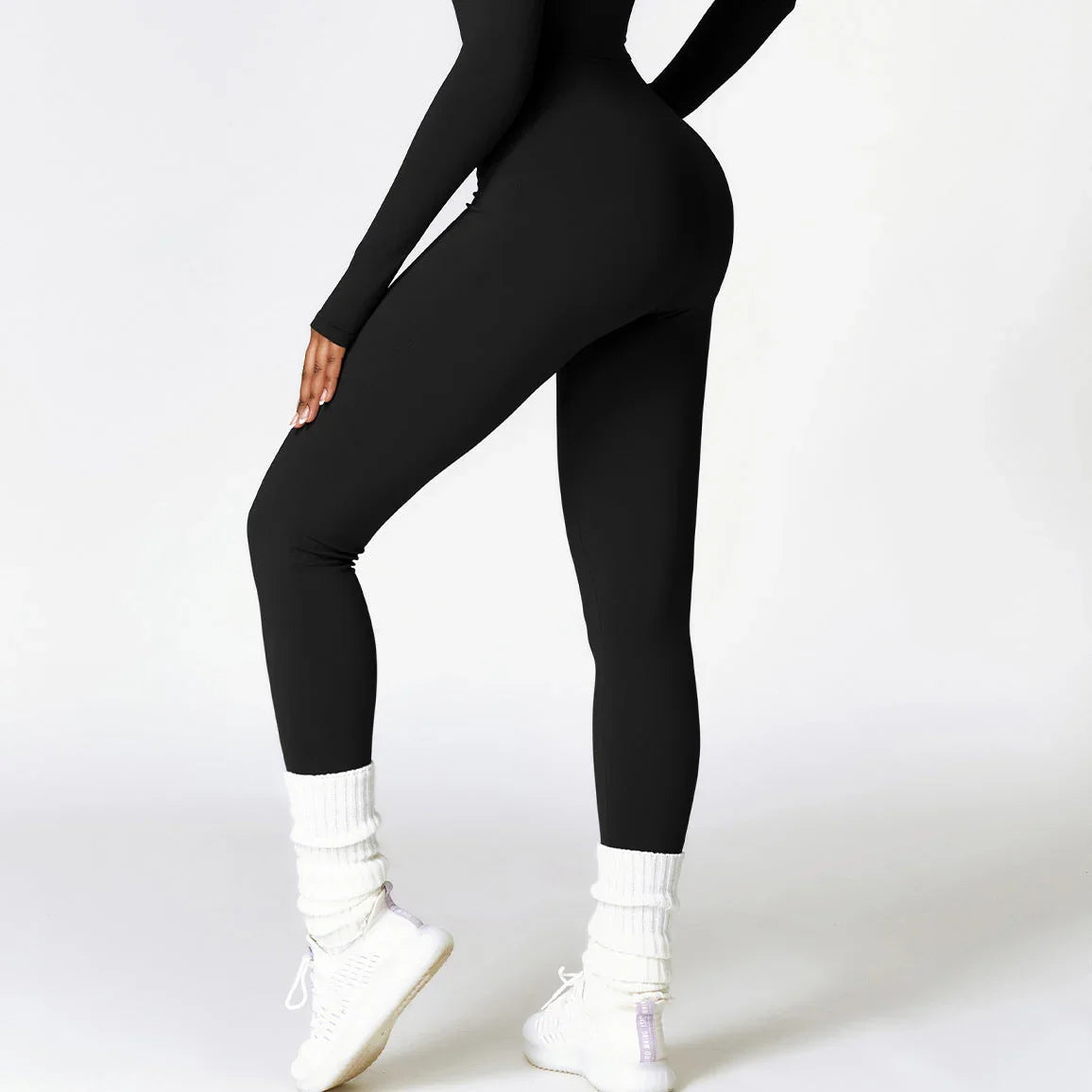 Sculpt Motion Velvet Warm Jumpsuit – Combinaison Chaude zippée ajusté eprolo